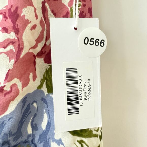 Reformation Womens Riya Dress Donna Multicolor Size 10 NWT - Picture 11 of 11